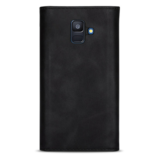 Skin Feel Zipper Horizontal Flip Leather Case with Holder & Card Slots & Photo Frame & Lanyard & Long Rope, For Samsung Galaxy A6 (2018), For Samsung Galaxy A7 (2018) / A750, For Samsung Galaxy J4 (2018), For Samsung Galaxy J7 (2018)�������������������...