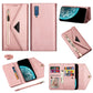 Skin Feel Zipper Horizontal Flip Leather Case with Holder & Card Slots & Photo Frame & Lanyard & Long Rope, For Samsung Galaxy A6 (2018), For Samsung Galaxy A7 (2018) / A750, For Samsung Galaxy J4 (2018), For Samsung Galaxy J7 (2018)�������������������...