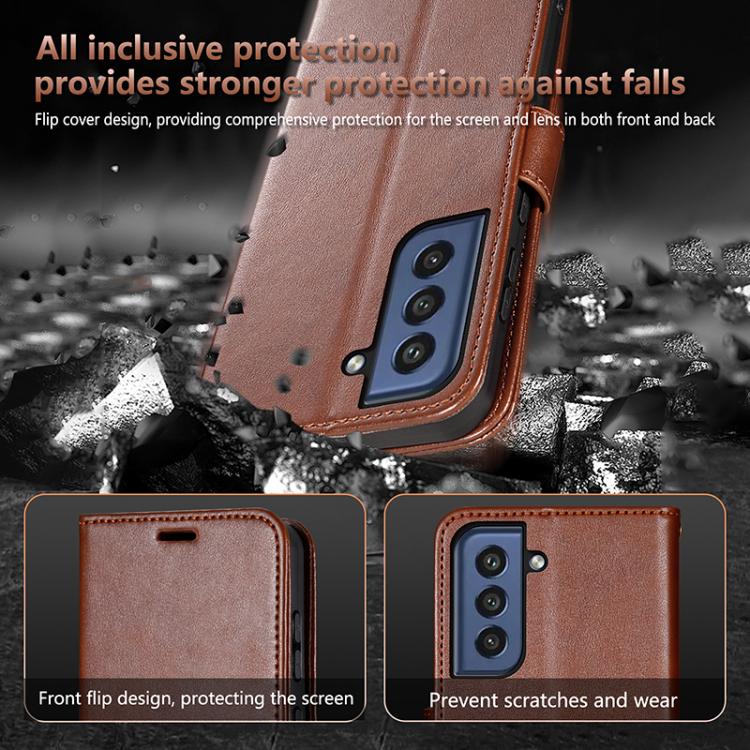 AZNS Sheepskin Texture Flip Leather Phone Case