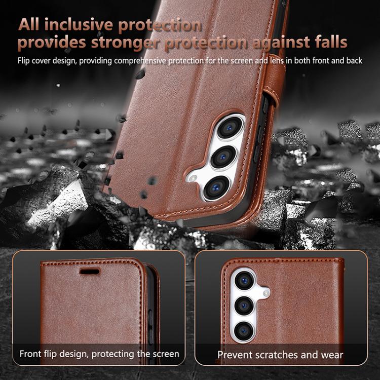 AZNS Sheepskin Texture Flip Leather Phone Case