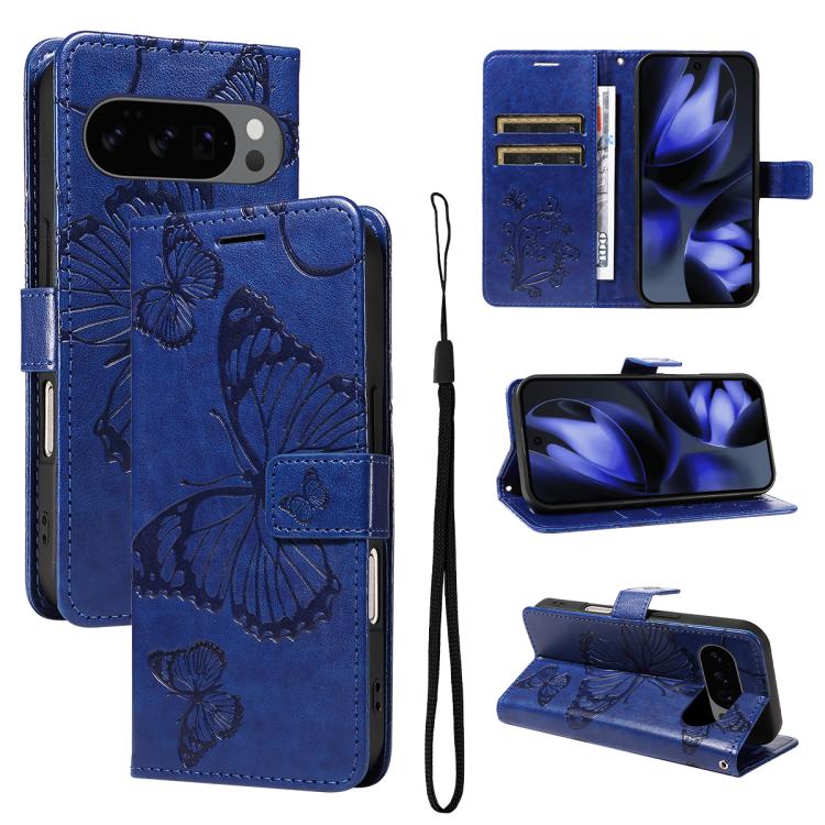 3D Butterfly Embossed Pattern Flip Leather Phone Case, For Google Pixel 10 Pro XL Global, For Google Pixel 10 Global