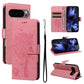 Tree & Cat Embossed Pattern Flip Leather Phone Case, For Google Pixel 10 Pro XL 5G Global, For Google Pixel 10 5G / 10 Pro 5G Global