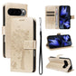 Tree & Cat Embossed Pattern Flip Leather Phone Case, For Google Pixel 10 Pro XL 5G Global, For Google Pixel 10 5G / 10 Pro 5G Global