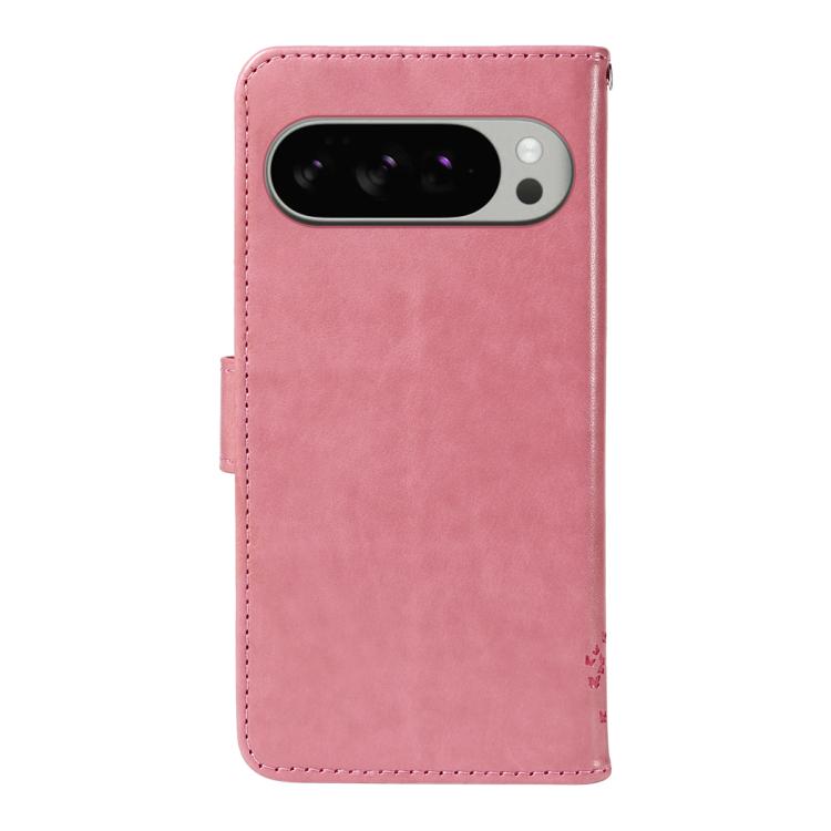 Tree & Cat Embossed Pattern Flip Leather Phone Case, For Google Pixel 10 Pro XL 5G Global, For Google Pixel 10 5G / 10 Pro 5G Global