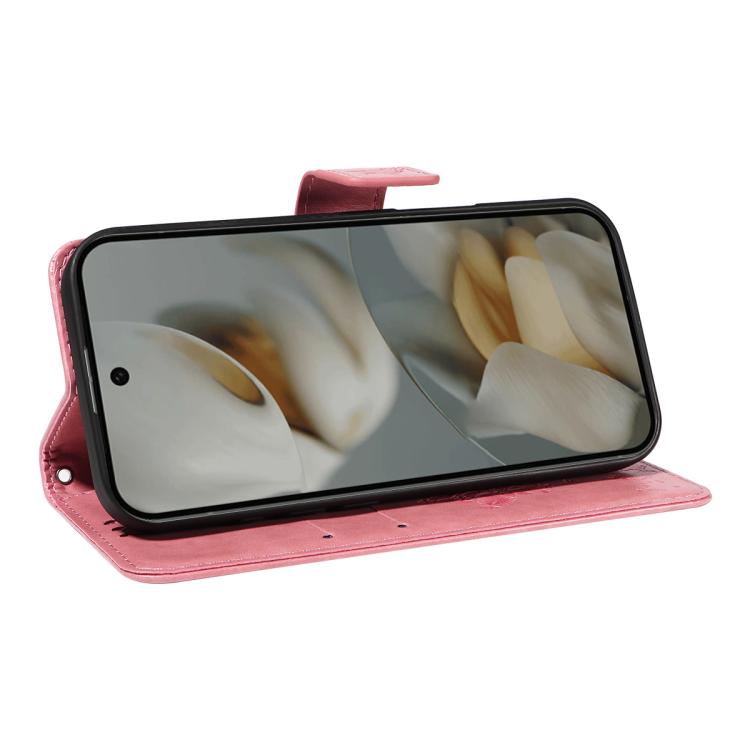 Tree & Cat Embossed Pattern Flip Leather Phone Case, For Google Pixel 10 Pro XL 5G Global, For Google Pixel 10 5G / 10 Pro 5G Global