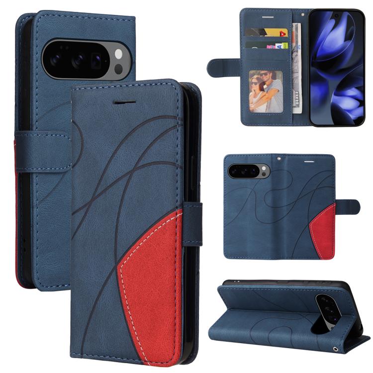 Dual-color Splicing Flip Leather Phone Case, For Google Pixel 10 Pro XL 5G Global, For Google Pixel 10 5G / 10 Pro 5G Global