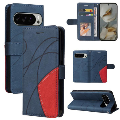 Dual-color Splicing Flip Leather Phone Case, For Google Pixel 10 Pro XL 5G Global, For Google Pixel 10 5G / 10 Pro 5G Global