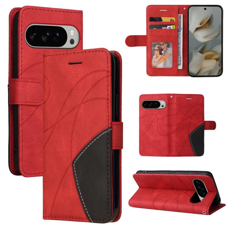 Dual-color Splicing Flip Leather Phone Case, For Google Pixel 10 Pro XL 5G Global, For Google Pixel 10 5G / 10 Pro 5G Global