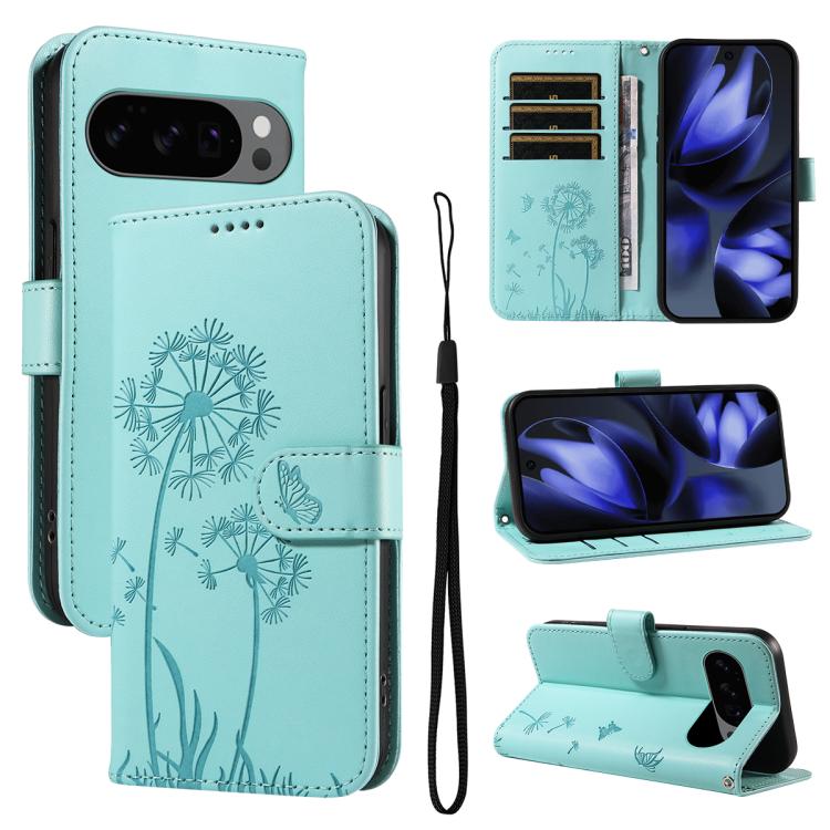 Dandelion Embossed Pattern Flip Leather Phone Case, For Google Pixel 10 Pro XL 5G Global, For Google Pixel 10 5G / 10 Pro 5G Global