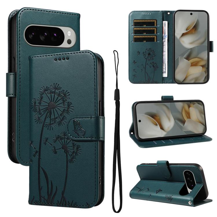 Dandelion Embossed Pattern Flip Leather Phone Case, For Google Pixel 10 Pro XL 5G Global, For Google Pixel 10 5G / 10 Pro 5G Global