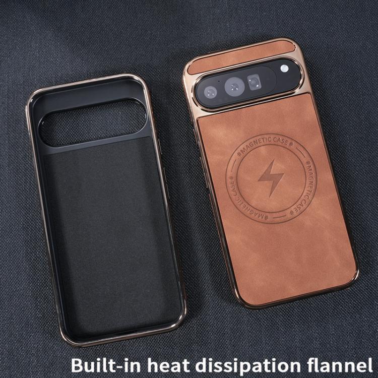 Electroplated PC Sheepskin Invisible Magnetic MagSafe Phone Case