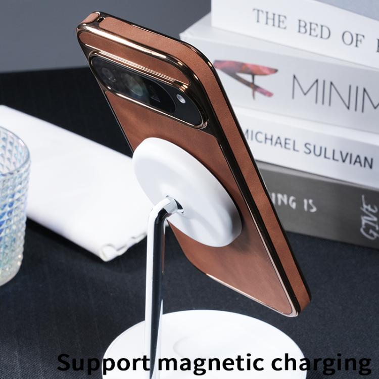 Electroplated PC Sheepskin Invisible Magnetic MagSafe Phone Case