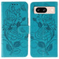 Rose Butterfly Embossed Leather Phone Case