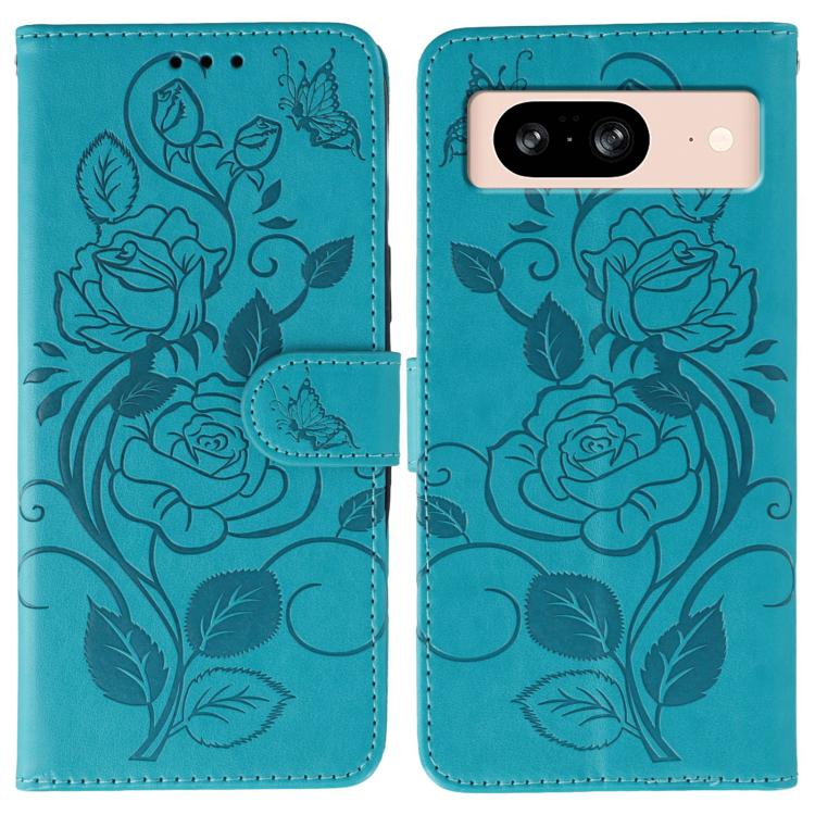 Rose Butterfly Embossed Leather Phone Case