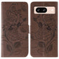 Rose Butterfly Embossed Leather Phone Case