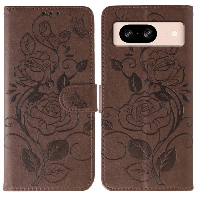 Rose Butterfly Embossed Leather Phone Case