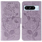 Rose Butterfly Embossed Leather Phone Case