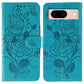 Rose Butterfly Embossed Leather Phone Case