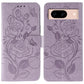 Rose Butterfly Embossed Leather Phone Case