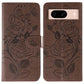Rose Butterfly Embossed Leather Phone Case