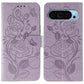 Rose Butterfly Embossed Leather Phone Case
