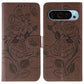 Rose Butterfly Embossed Leather Phone Case