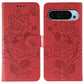 Rose Butterfly Embossed Leather Phone Case