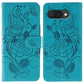 Rose Butterfly Embossed Leather Phone Case
