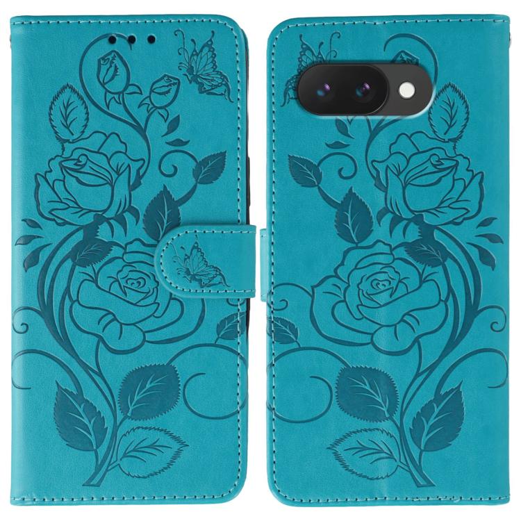 Rose Butterfly Embossed Leather Phone Case
