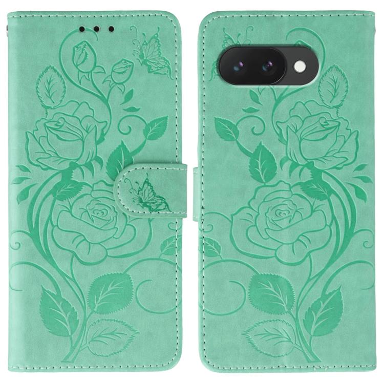 Rose Butterfly Embossed Leather Phone Case