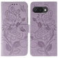 Rose Butterfly Embossed Leather Phone Case