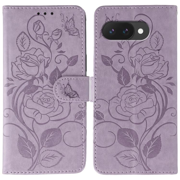 Rose Butterfly Embossed Leather Phone Case