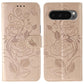 Rose Butterfly Embossed Leather Phone Case