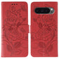 Rose Butterfly Embossed Leather Phone Case