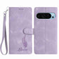 Skin Feel Embossed Feather Leather Phone Case