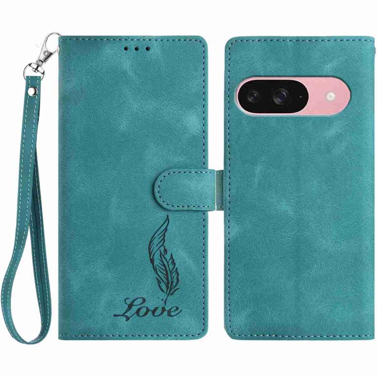 Skin Feel Embossed Feather Leather Phone Case