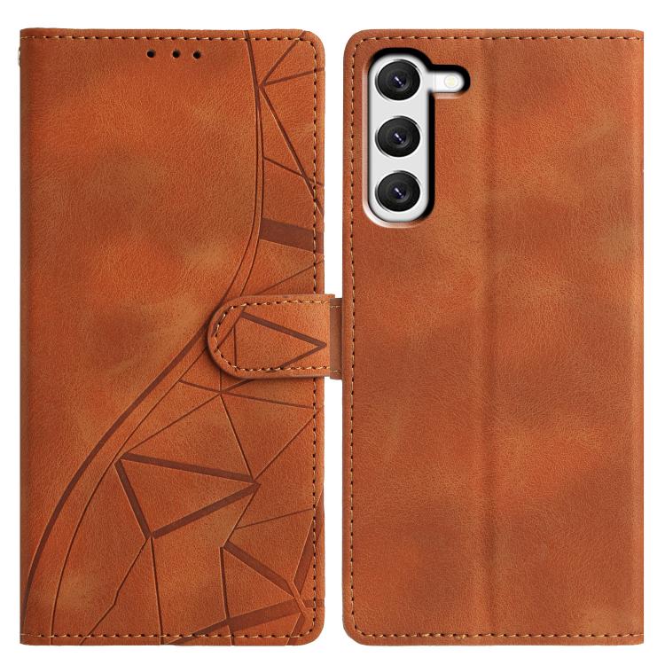 Triangles Embossed Leather Phone Case