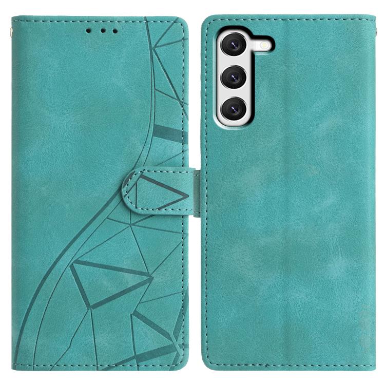 Triangles Embossed Leather Phone Case