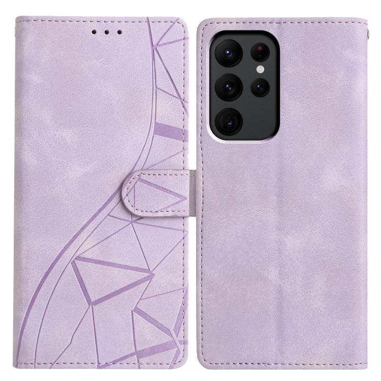 Triangles Embossed Leather Phone Case