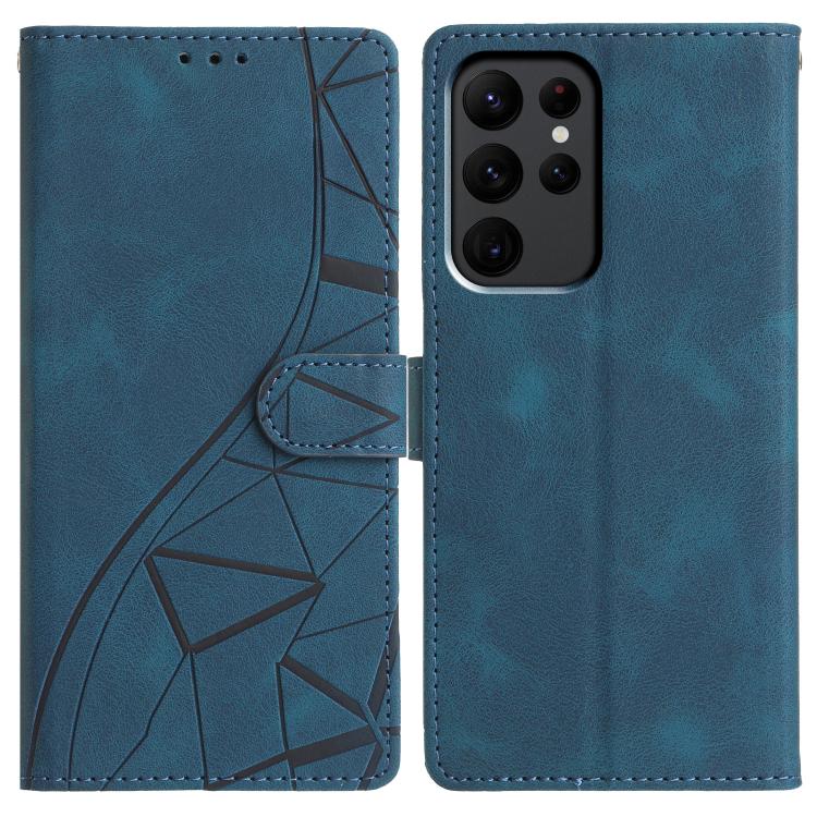 Triangles Embossed Leather Phone Case