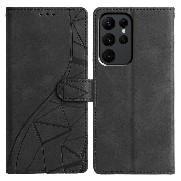 Triangles Embossed Leather Phone Case