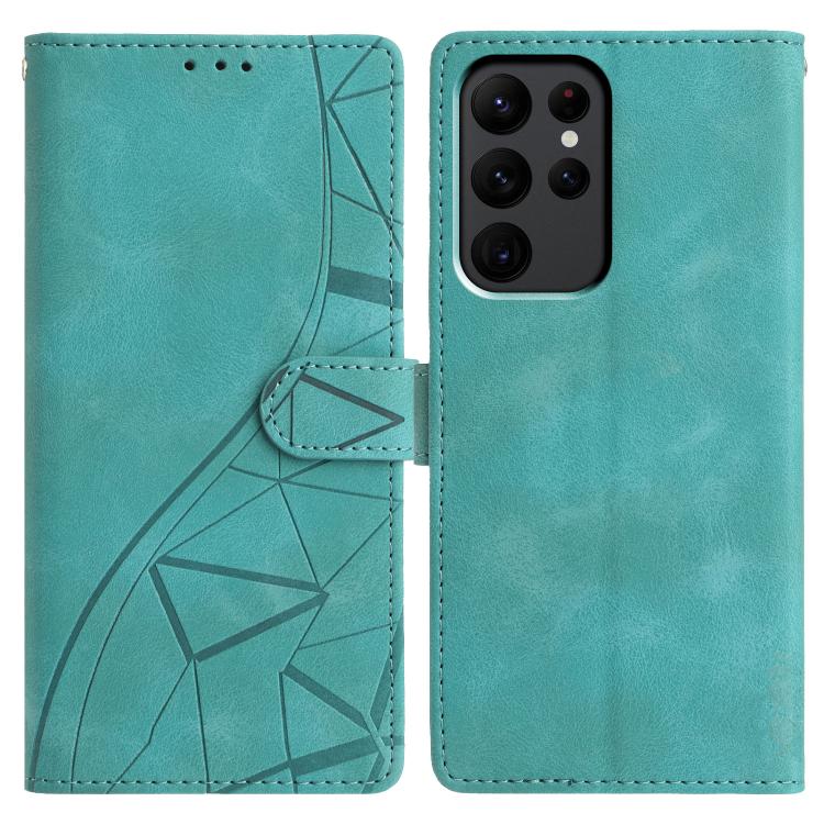 Triangles Embossed Leather Phone Case