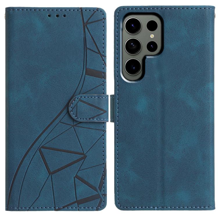 Triangles Embossed Leather Phone Case