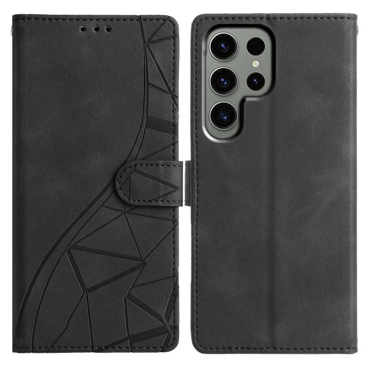 Triangles Embossed Leather Phone Case