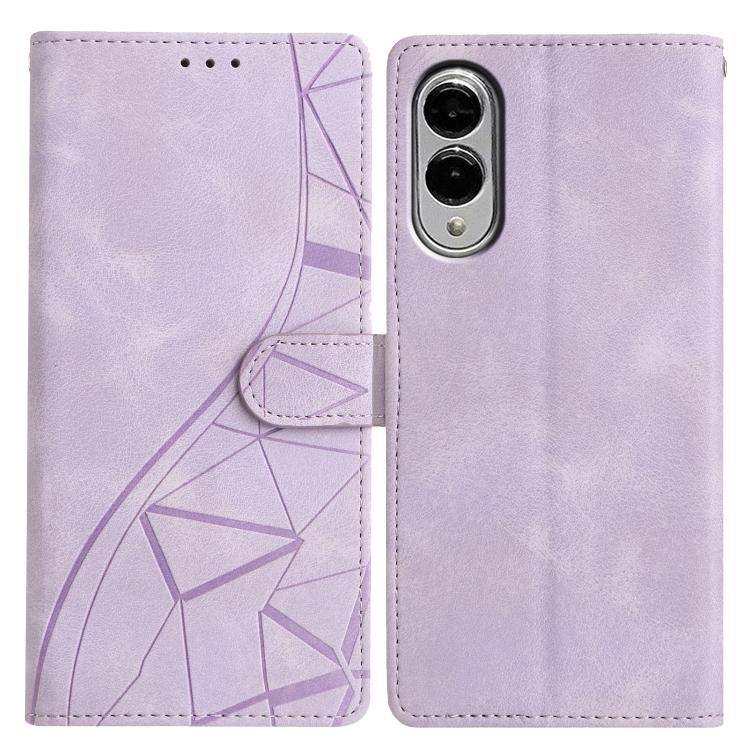 Triangles Embossed Leather Phone Case