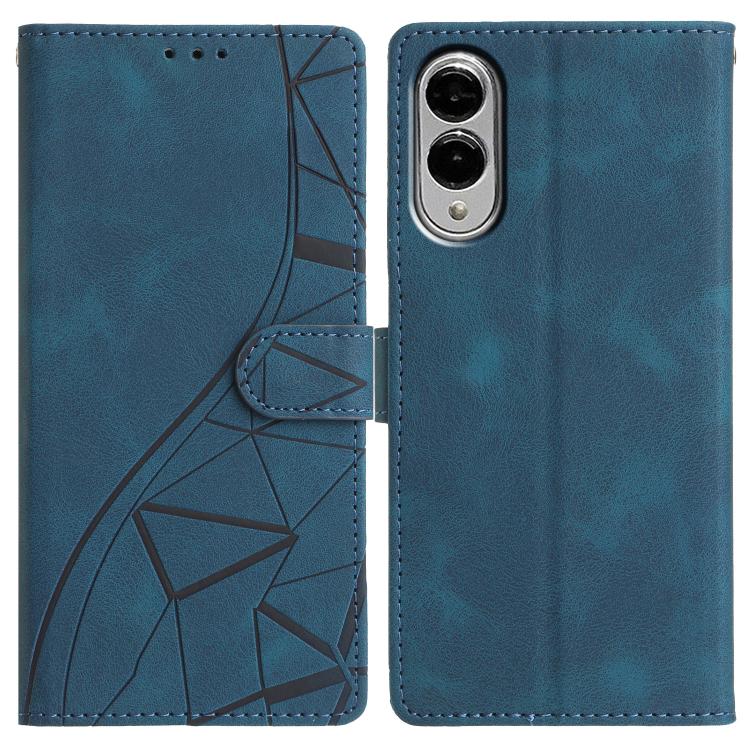 Triangles Embossed Leather Phone Case
