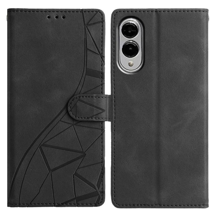Triangles Embossed Leather Phone Case