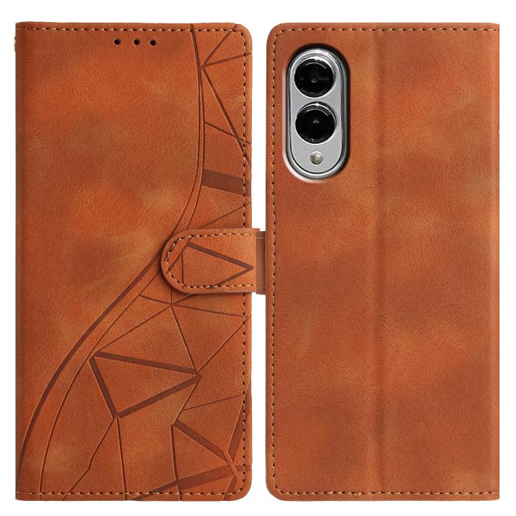 Triangles Embossed Leather Phone Case