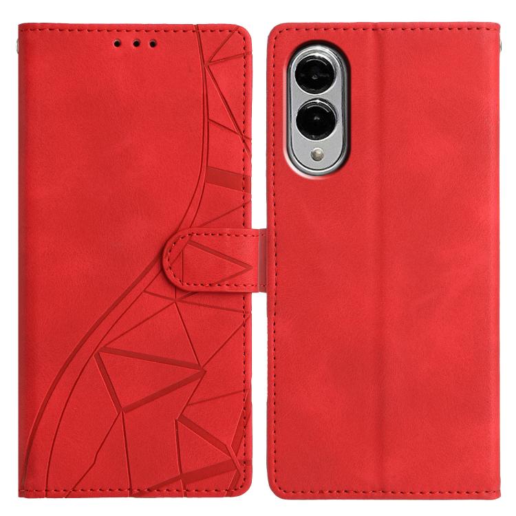 Triangles Embossed Leather Phone Case