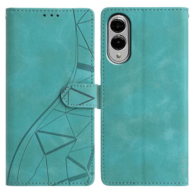 Triangles Embossed Leather Phone Case